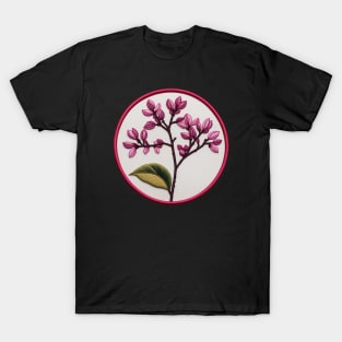 Eastern Redbud Embroidered Patch T-Shirt